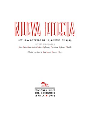 cover image of Nueva poesía
